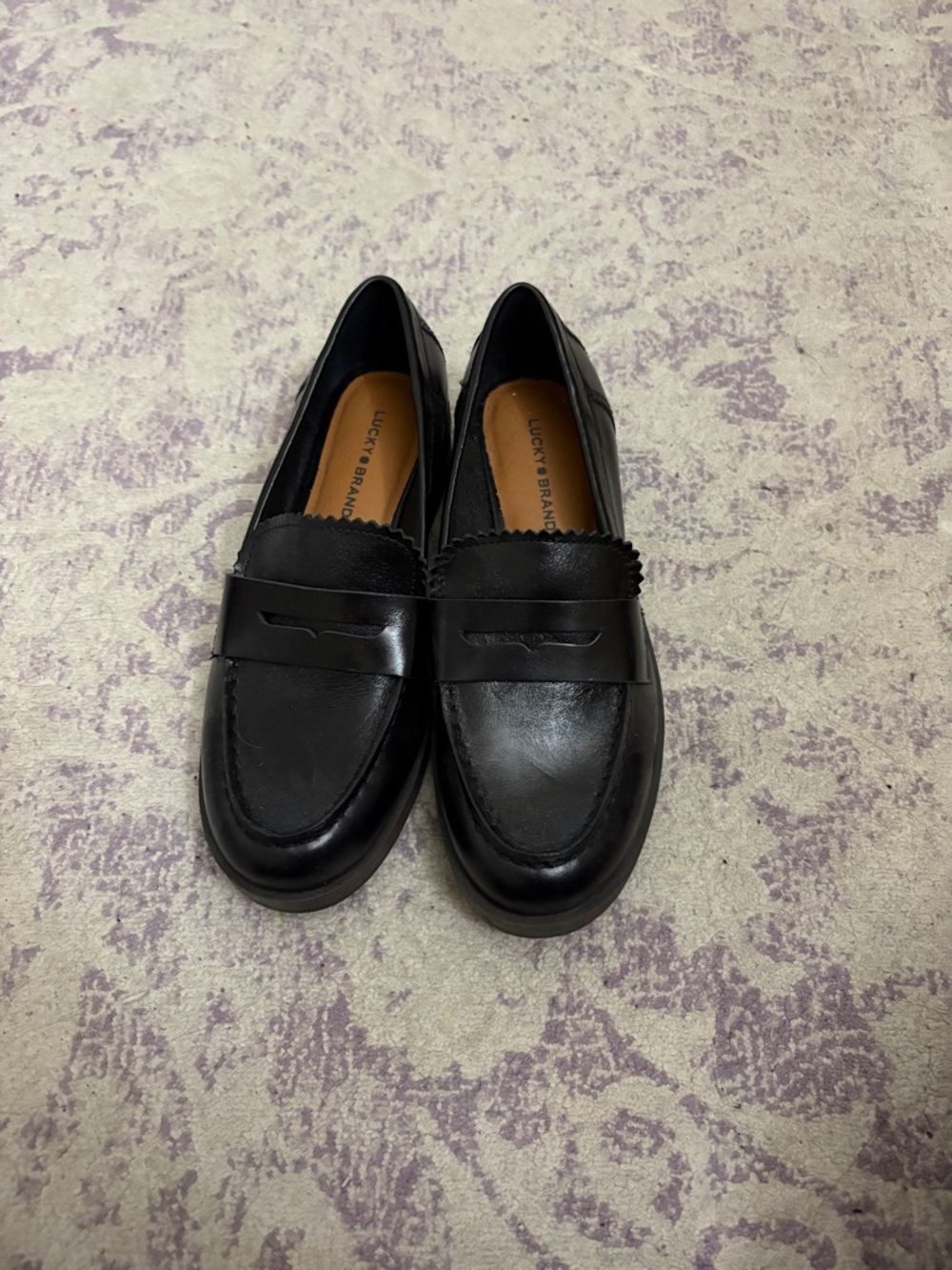 Lucky Brand Floriss Leather Penny Loafers
